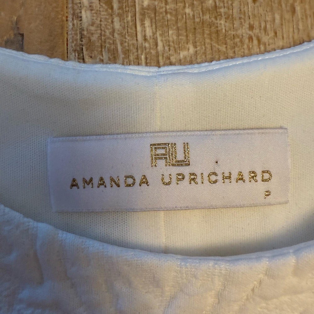 Amanda Uprichard Creamy White Textured Mini Dress XS - Picture 2 of 7
